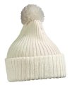 Muts Knitted with Pompon MB7540 off-white