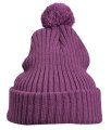Muts Knitted with Pompon MB7540 purple
