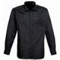 Horeca Overhemden Heren Premier PR200 zwart