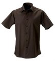 Overhemd Tailored Shortsleeve Shirt Russell 947M chocolate