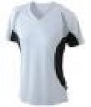 Loop shirt JN390 Ladie's Running T wit-zwart