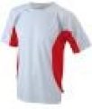 Loop shirt JN391 Men's Running-T wit-rood