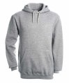 Hooded Sweater B&C heather grey
