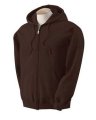 Hooded sweaters Heavyweight Full Zip Hooded Sweat Gildan 18600 dark chocolate