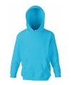 Kinder Hooded sweaters Fruit of the Loom 62-034-0 azure