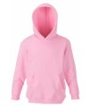 Kinder Hooded sweaters Fruit of the Loom 62-034-0 licht rose