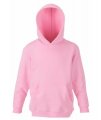 Kinder Hooded sweaters Fruit of the Loom Light Pink