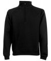 Sweater Zip Neck Fruit of the Loom 62-032-0 zwart