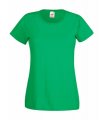 Goedkope Dames T-shirts fruit of the loom value weight 61-372-0 kelly green