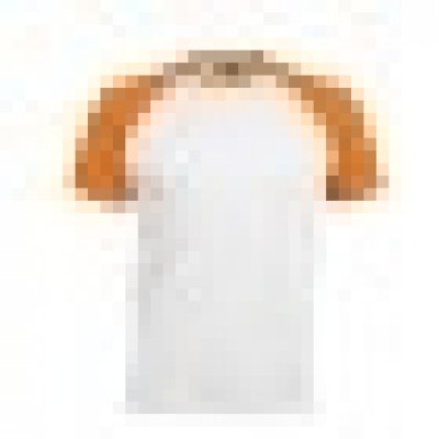 T-shirts Baseball Kariban K330 WHITE-ORANGE