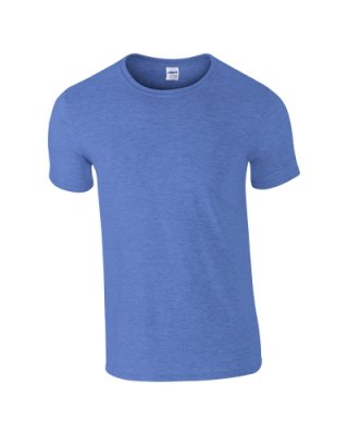 T-shirts Gildan Ring Spun 64000 heather royal blue