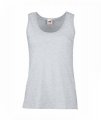 Dames Tank Top Fruit of the Loom Valueweight heather grey