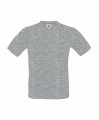 T-shirts V hals B&C exact TU006 sports grey