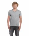 Goedkope T-shirts V hals Gildan softstyle 64VOO sport grey