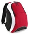 Rugzak Teamwear Backpack Bagbase BG571 classic red-zwart-wit