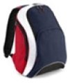 Rugzak Teamwear Backpack Bagbase BG571 french navy-classic red-white