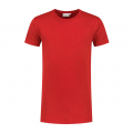 Heren T-shirt extra Lang Santino Jace+C-Neck rood